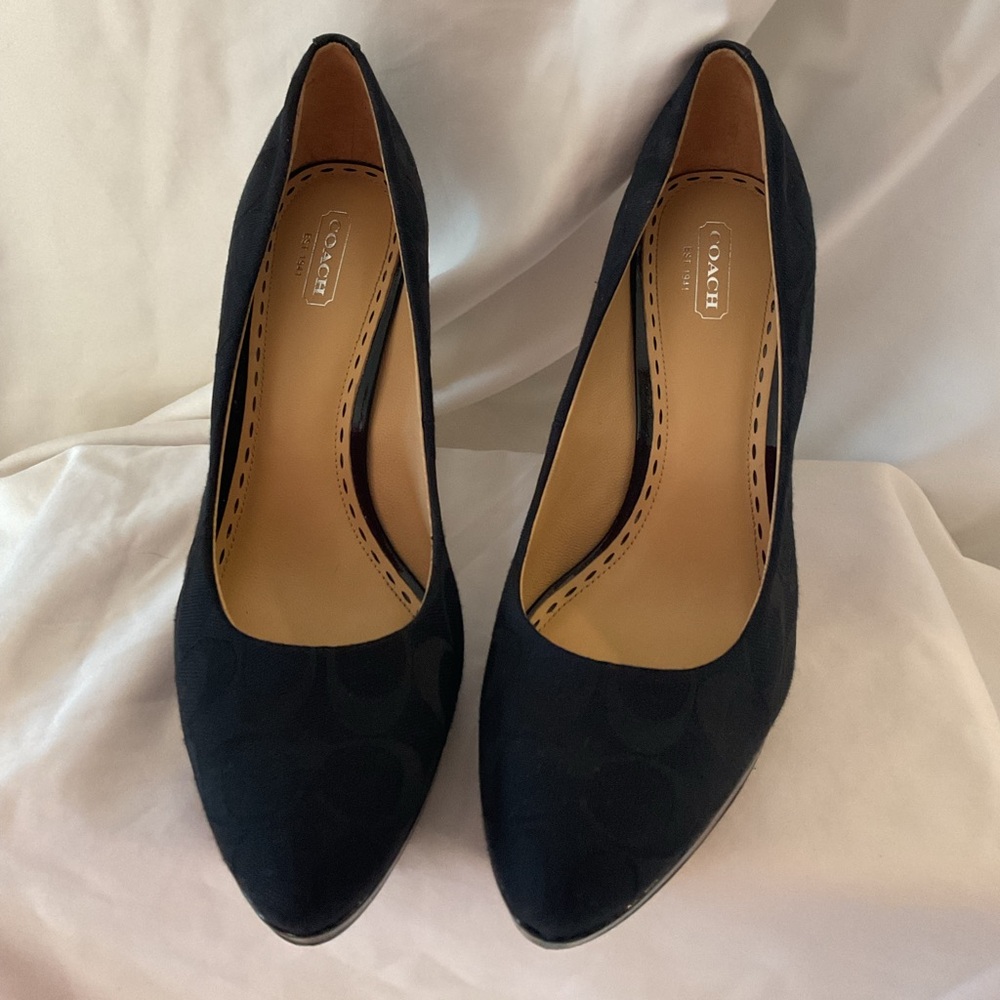 Coach Black Classic High Heels, size 10